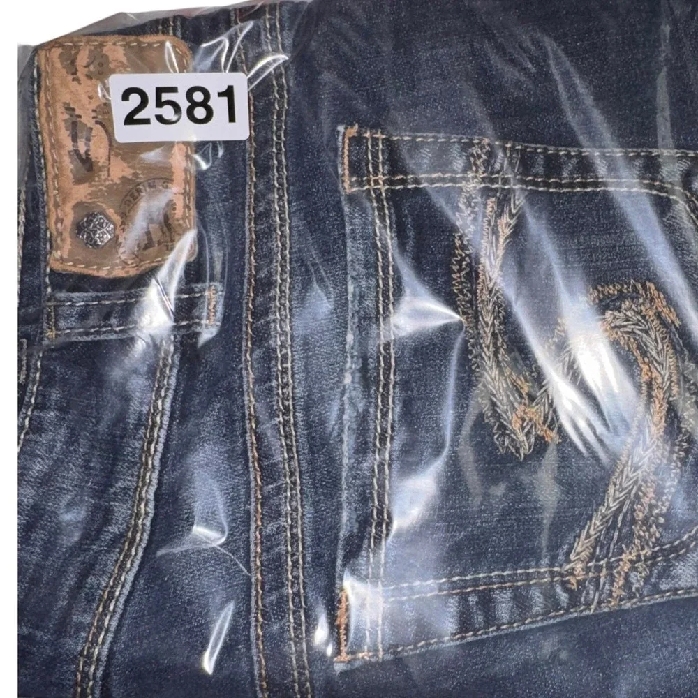 Silver Jeans Co Suki Mid Rise Curvy Bermuda Denim Shorts Dark Wash W31 L11